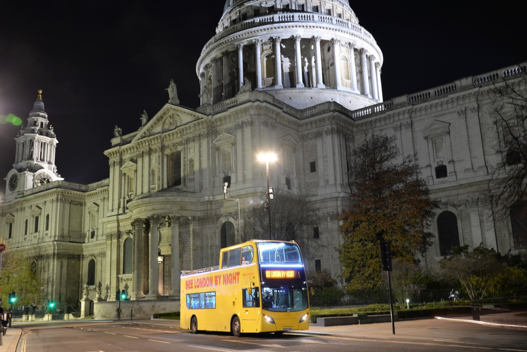 london bus tour night